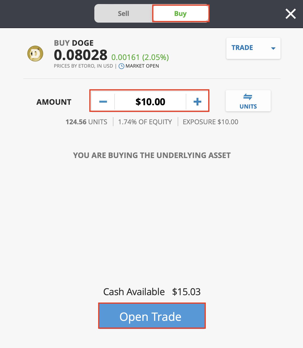 How to buy Dogecoin on eToro and complete the transaction easily