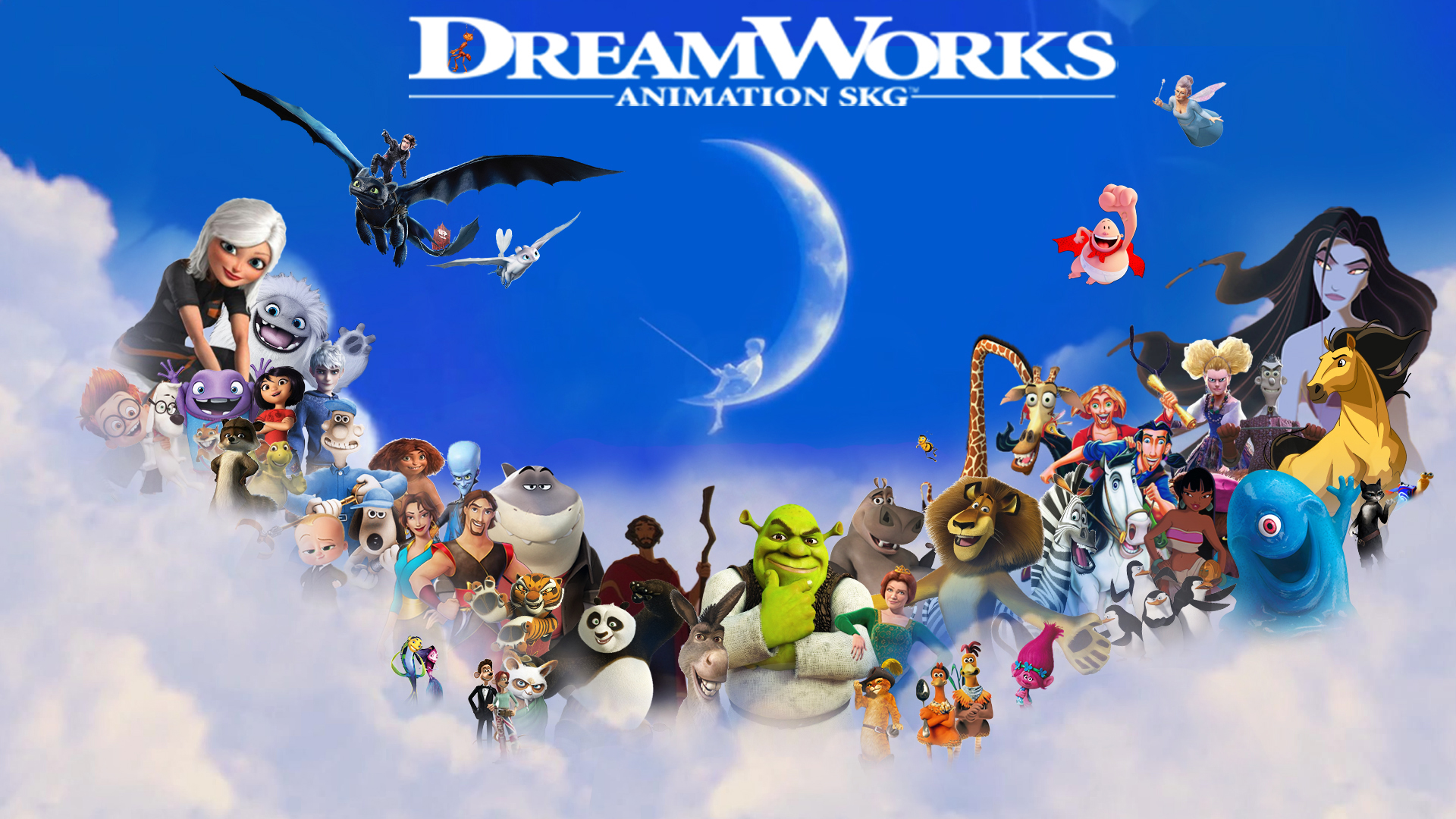 DreamWorks Animation famous cartoon characters