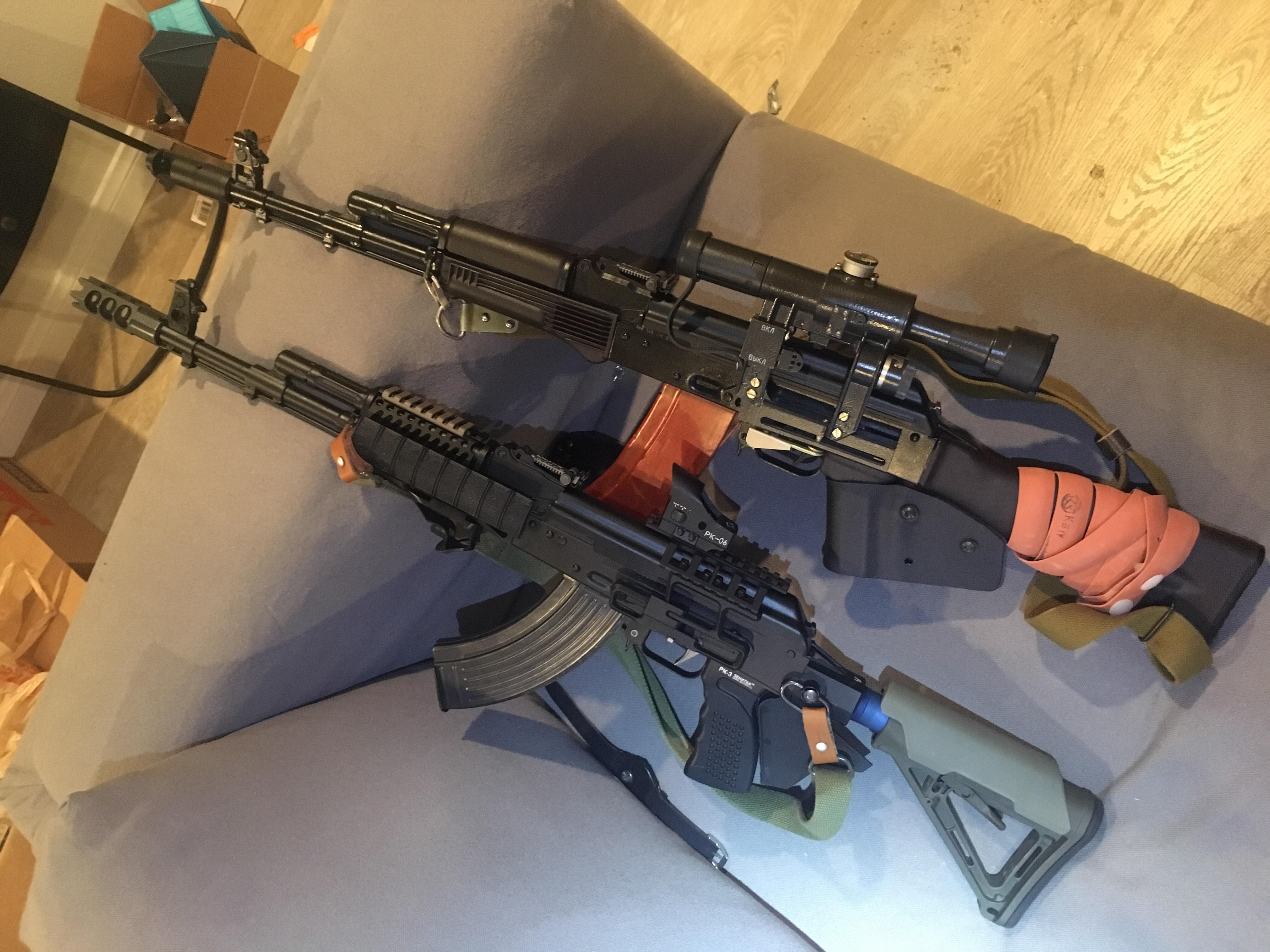 Two different AK guns