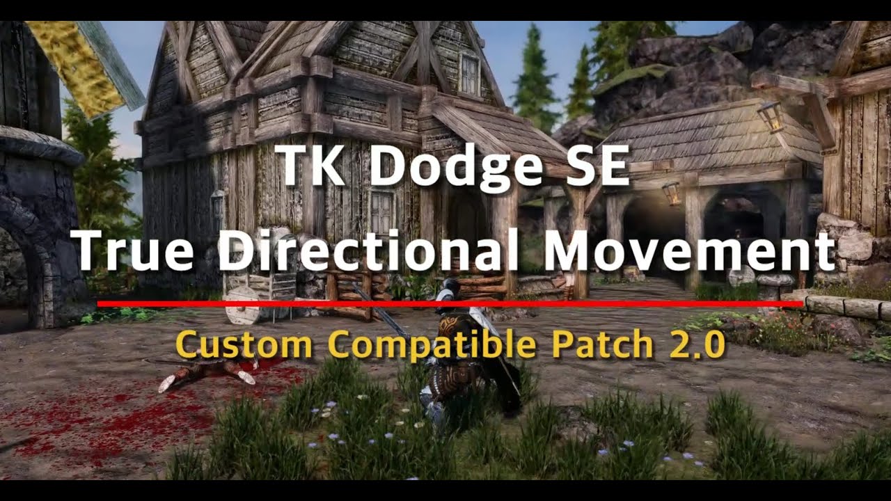Tk dodge se true directional movement written, game screenhot in the background