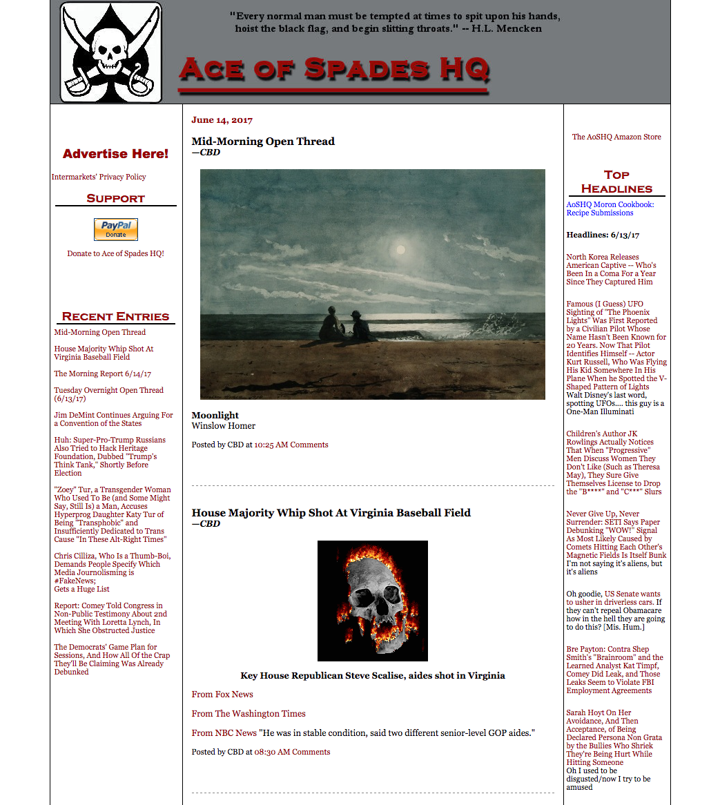 Ace of spades hq's community of commenters page preview