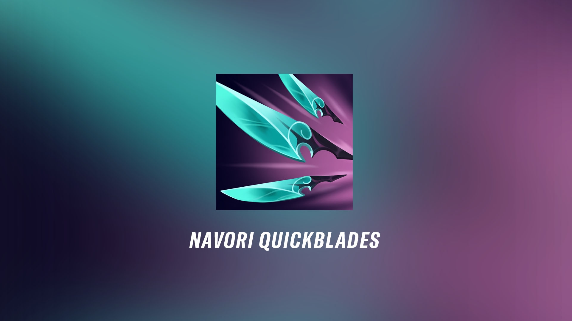 Three navori quickblades in blue color with purple background