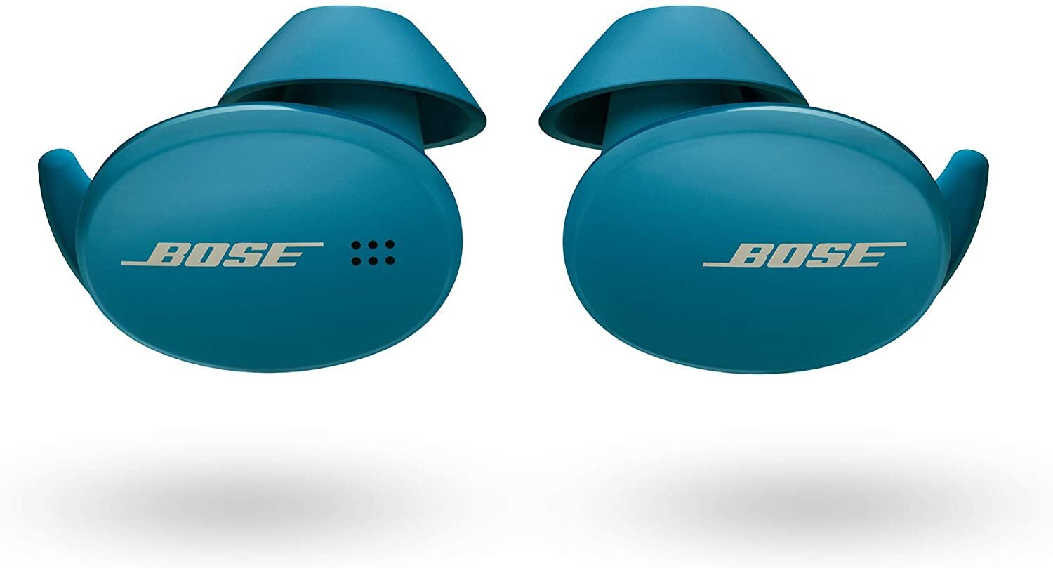 Blue Bose sport earbuds