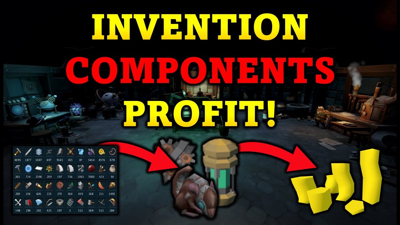 Highyield-items invention components profit game interface