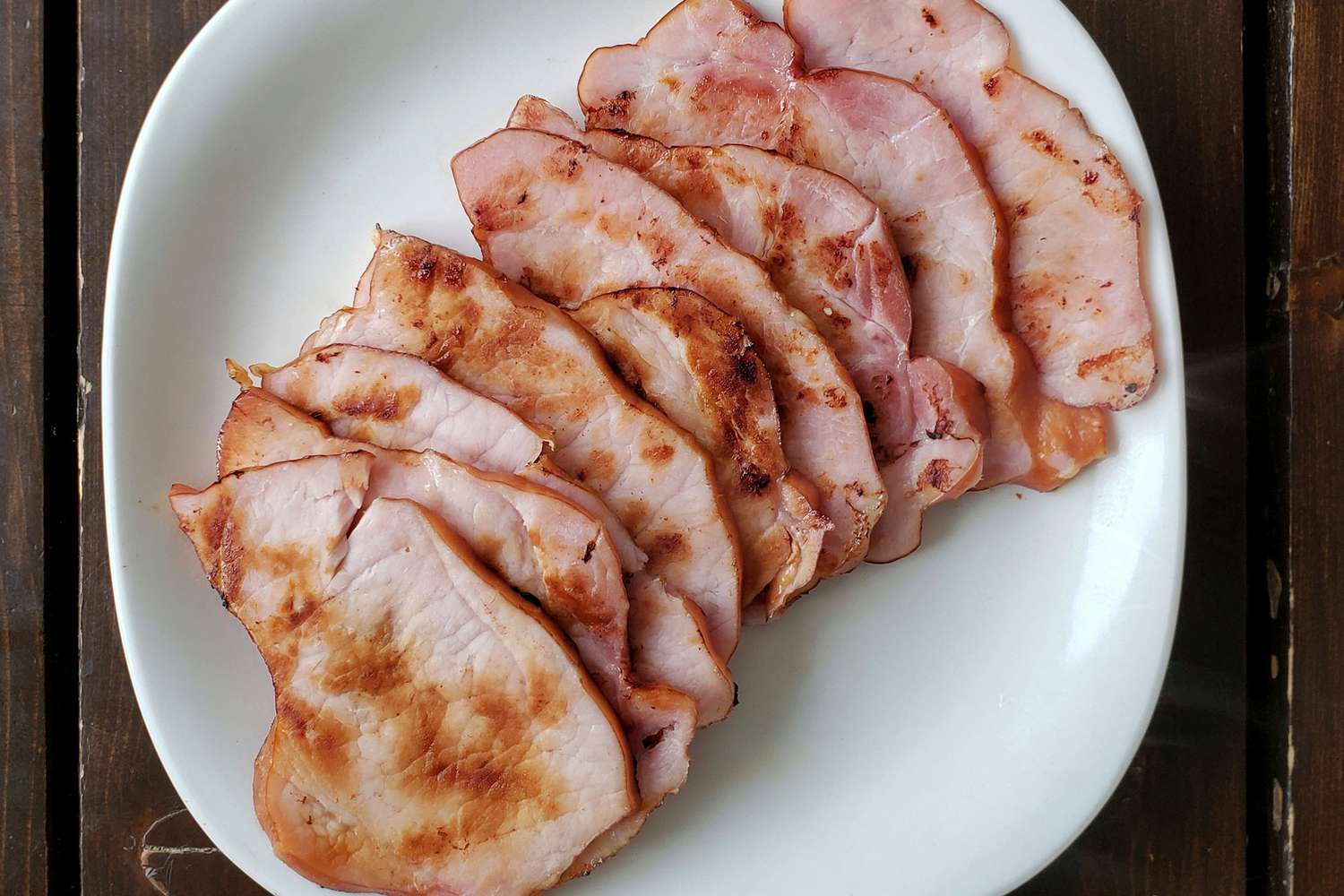 Bacon in a plate