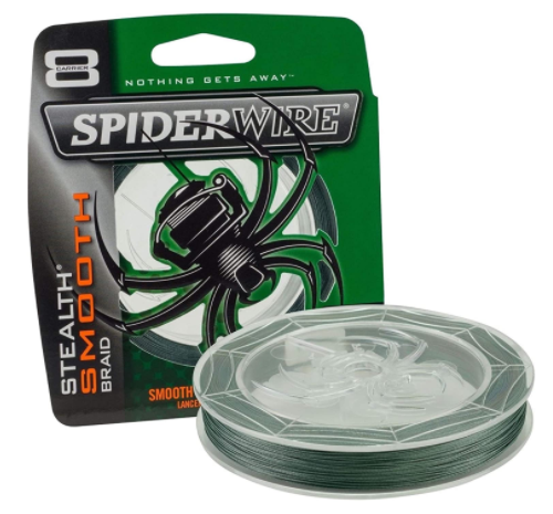 200-yard moss green SpiderWire Stealth Smooth braided polyethylene fishing line