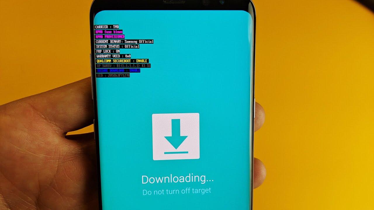 RPMB fuse blown, phone stuck in downloading state 
