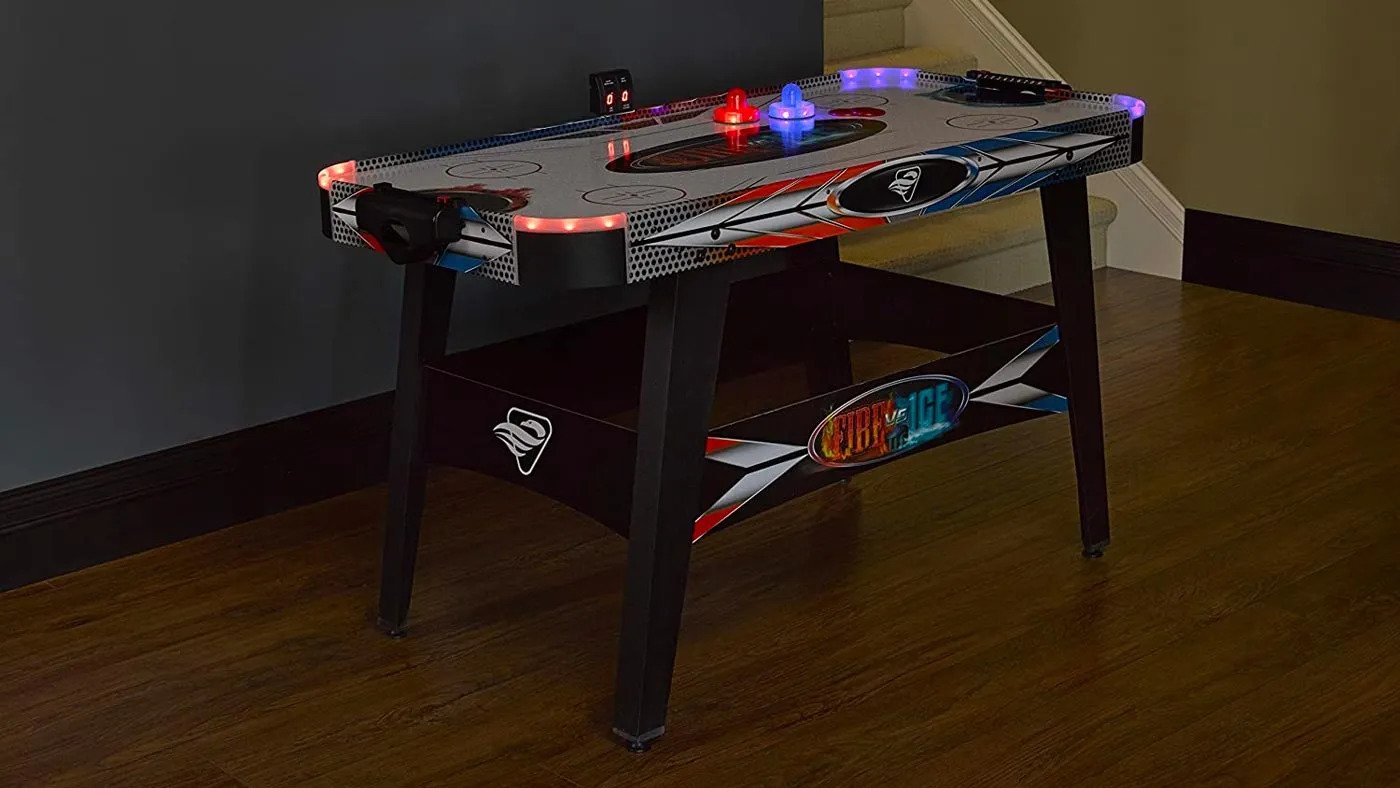 Triumph fire 'n ice air hockey table with LED lighting