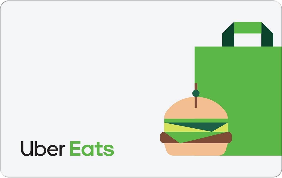 Illustration of a burger and a green shopping bag