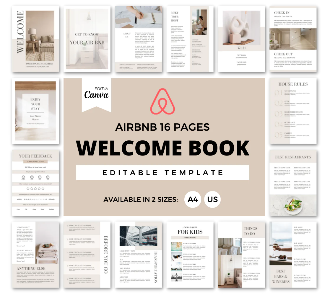 Airbnb 16 pages welcome back