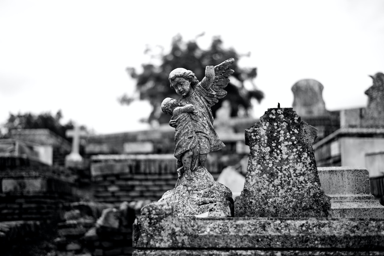 Angel Statue on a Cemetery