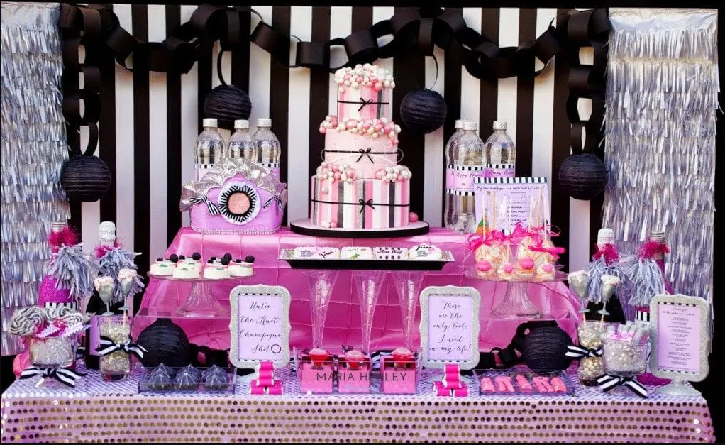 Pink divorce party themes