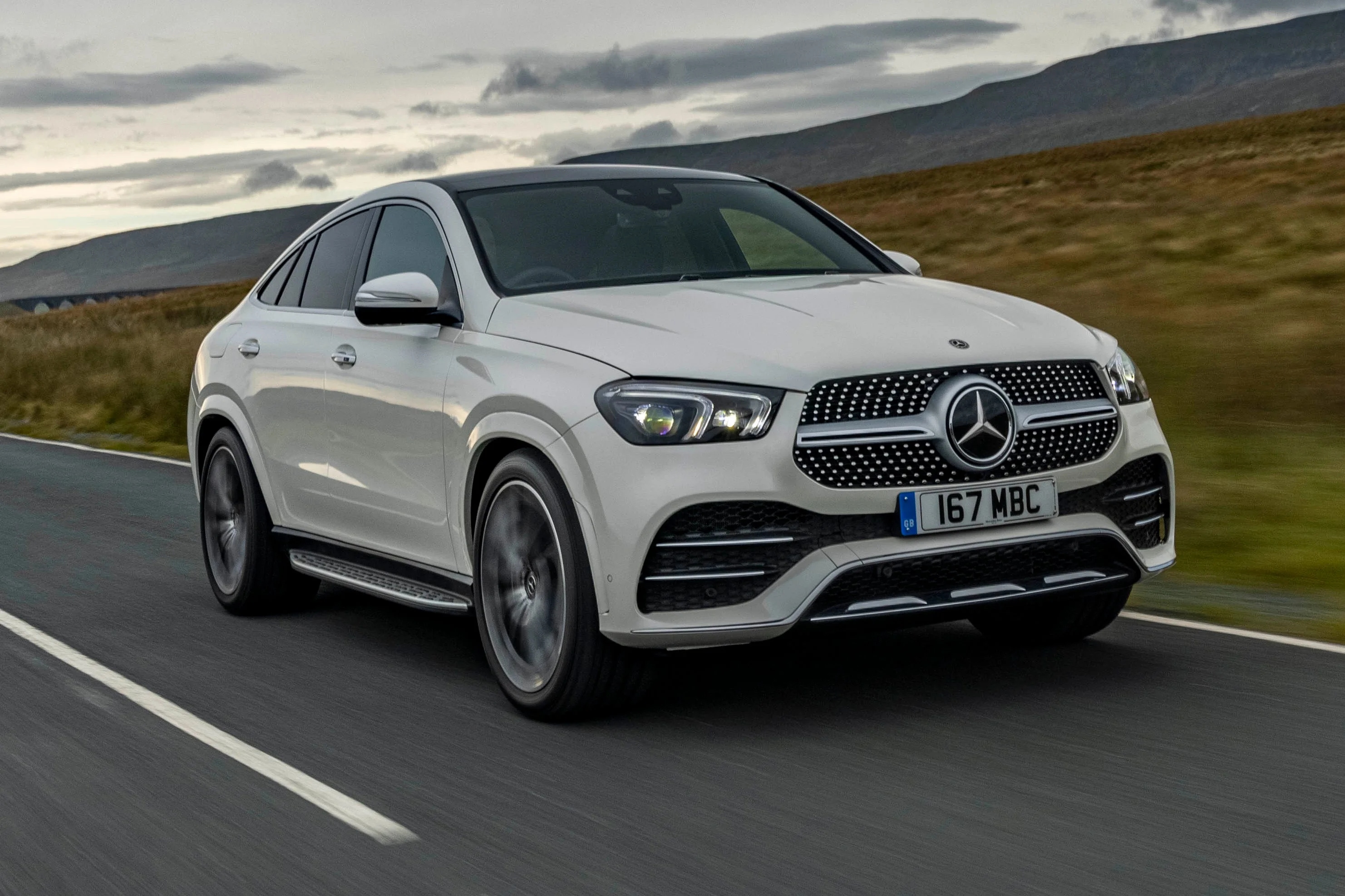 Mercedes-Benz GLE Coupe driving on road