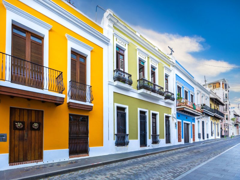 A street of san jaun, puerto rico