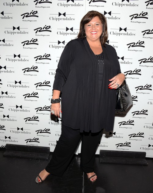 Abby Lee Miller wearing black clothes