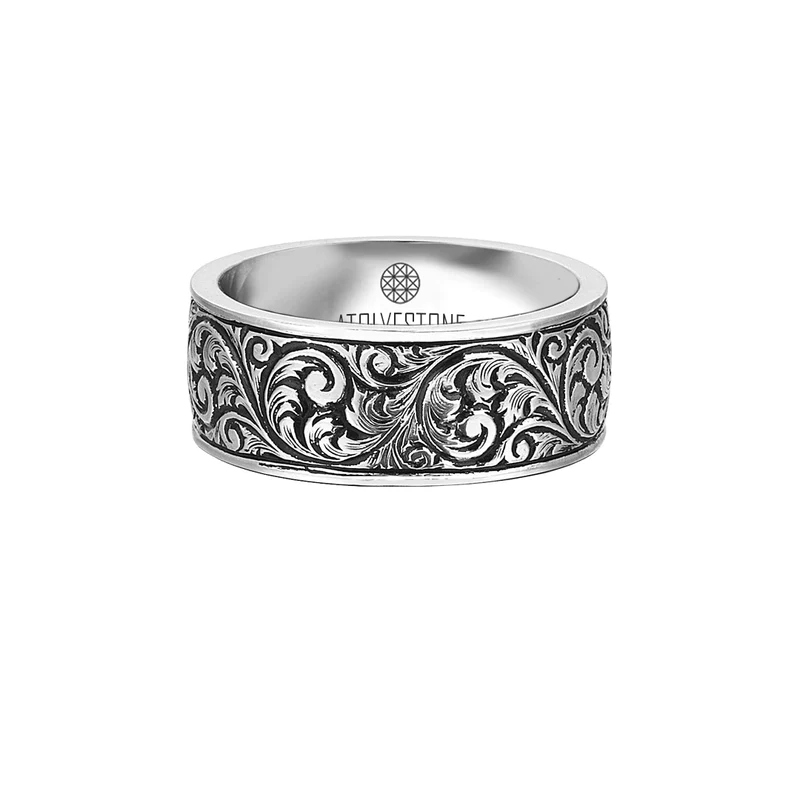 Solid Silver classic band ring