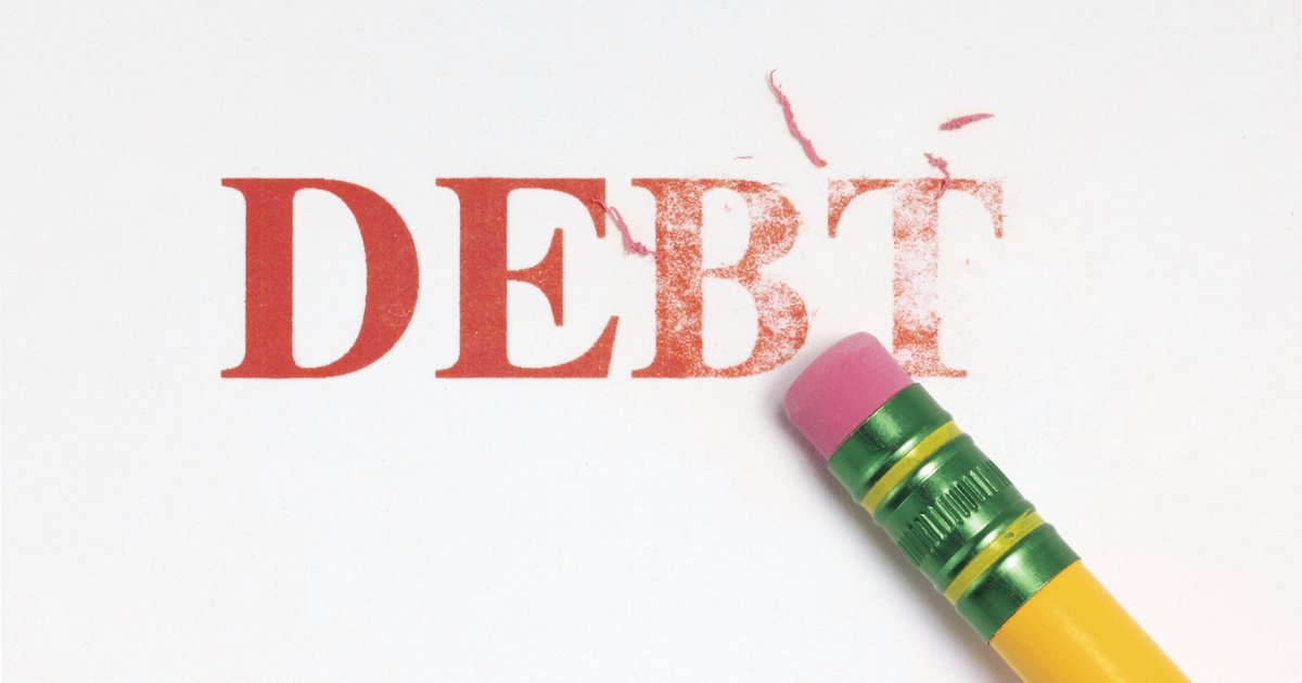 Debt being erased