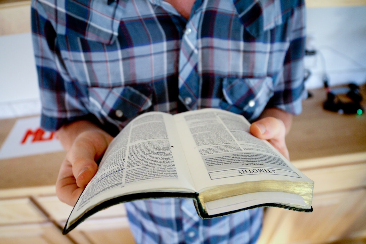 Person Reading Bible