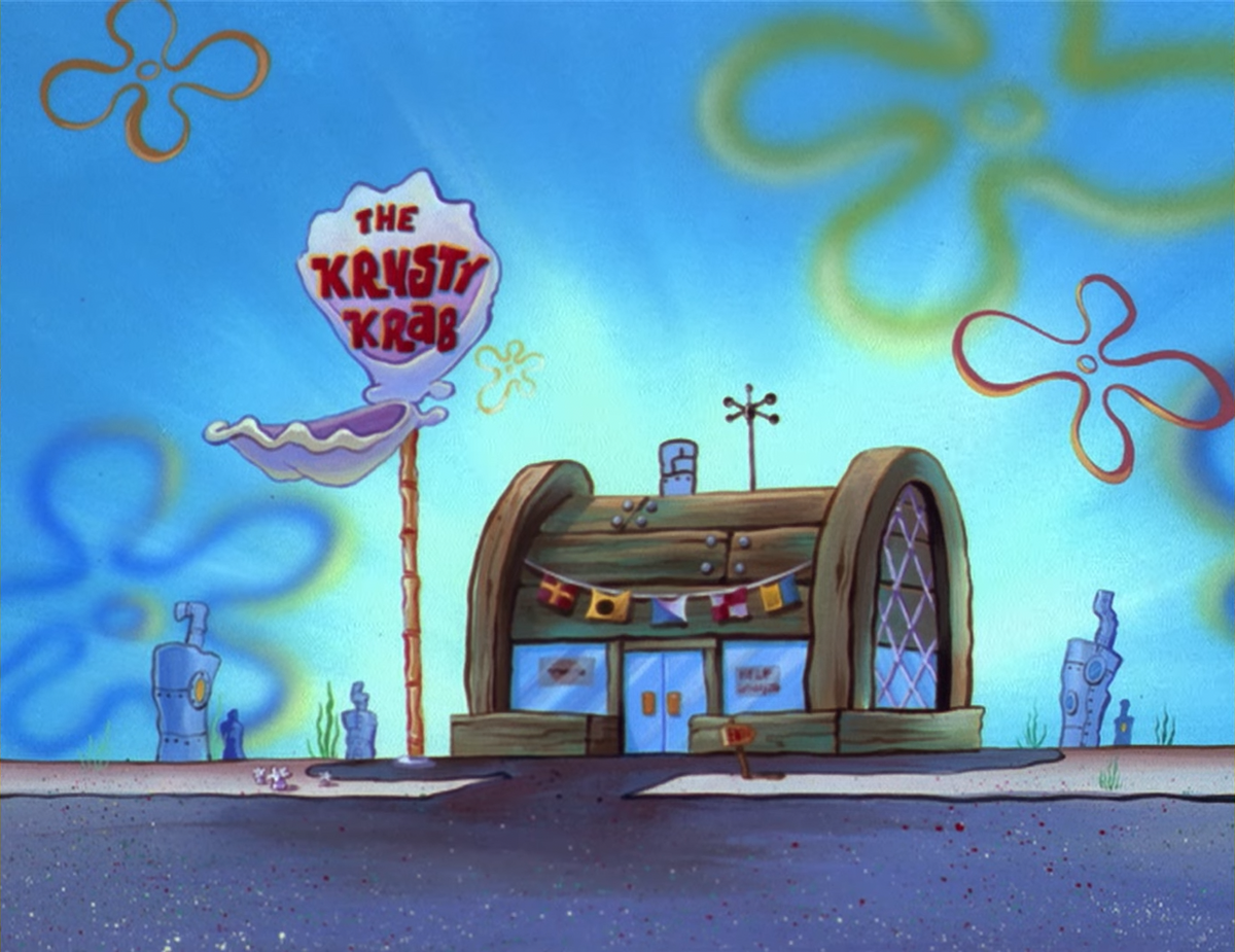 The Krusty Krab restaurant