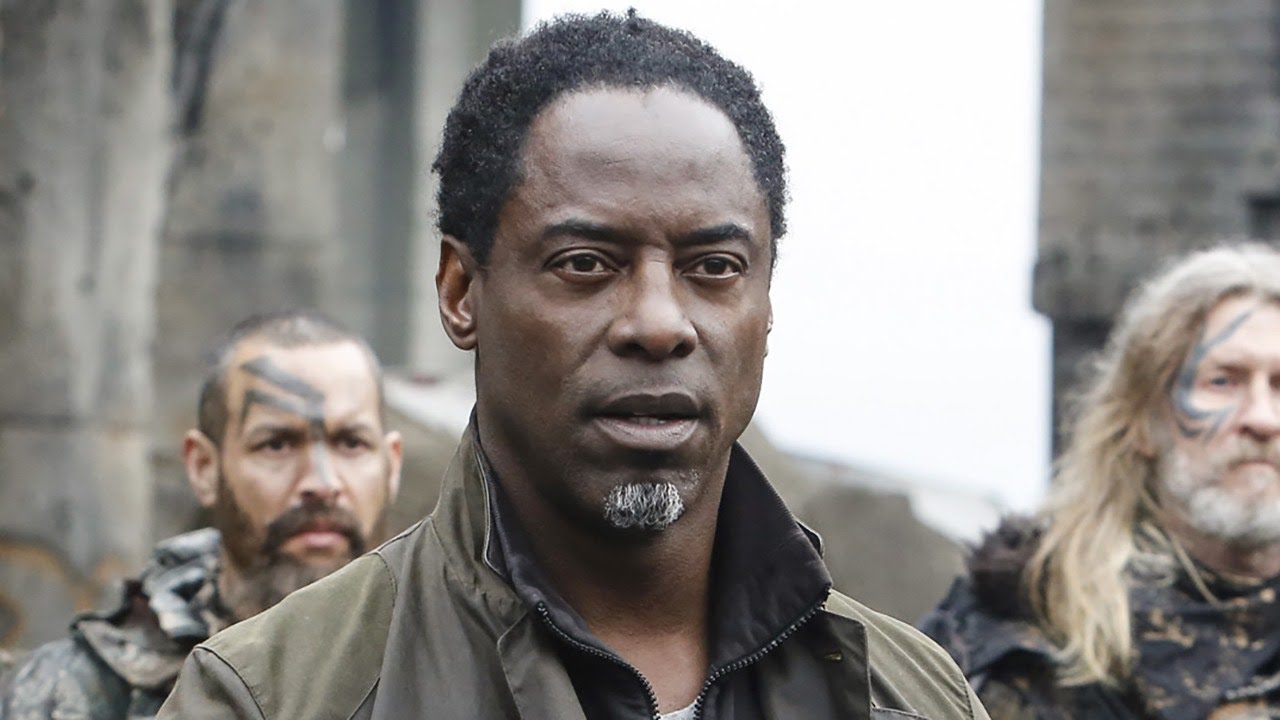 Isaiah Washington wears jacket in movie with two co-actor