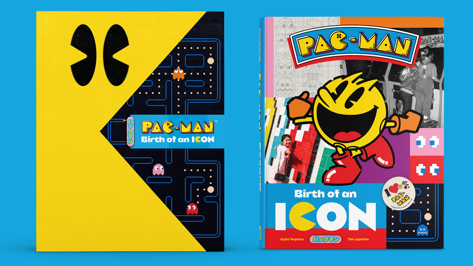 Two vibrant PAC-MAN themed covers highlight the character's legacy with the title 'Birth of an ICON'.