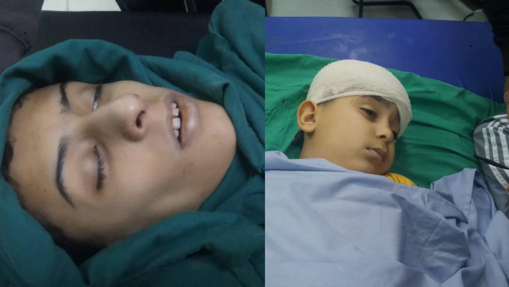 Adam Al-Ghoul, 8 (R), and Basil Abu Al-Wafa, 15 (L), who were killed by Israeli forces in Jenin.