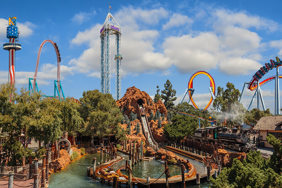  A view of Knott's Berry Farm