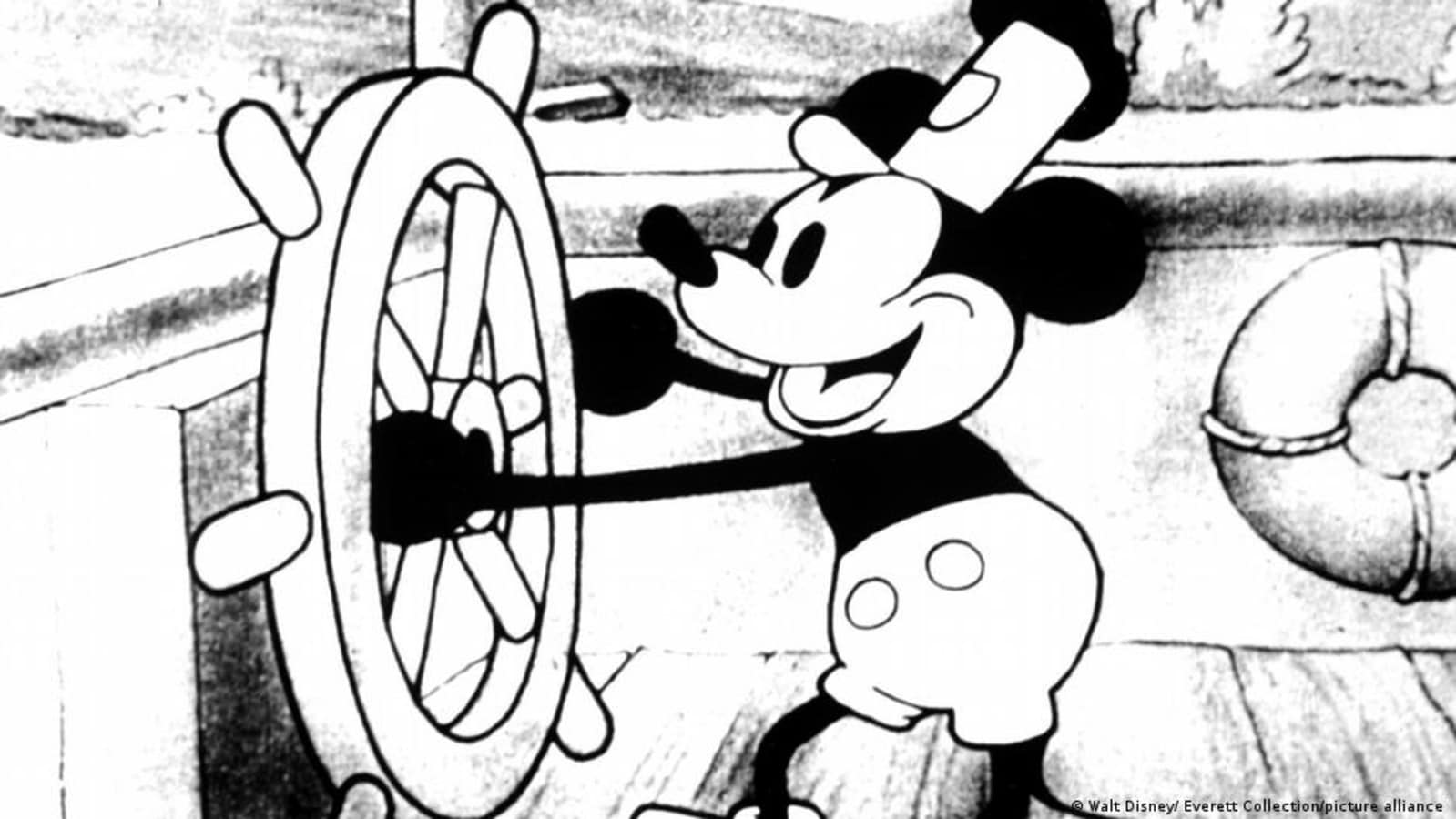 Mickey Mouse in Steamboat Willie version