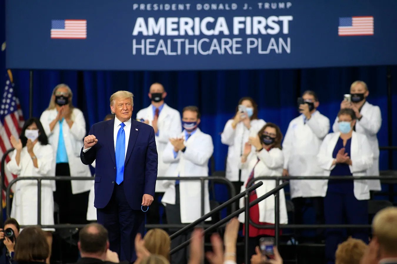 Donald Trump in America first healthcare plan conference
