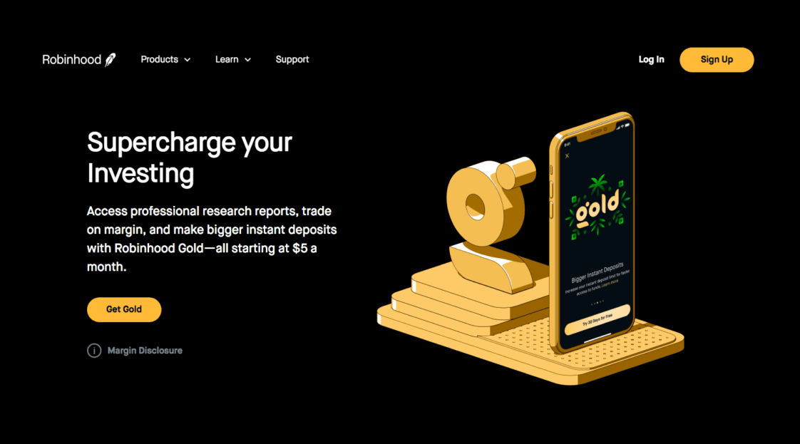 Supercharge your investing in robinhood gold