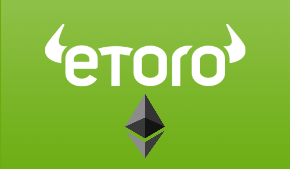 Parrot green background with etoro and ethereum logos