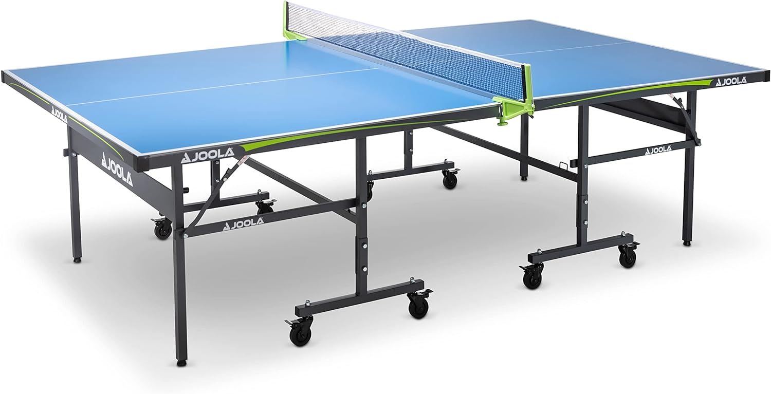 Blue and black JOOLA Outdoor Ping Pong Table