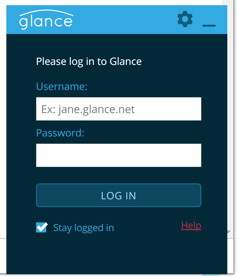 Asking username and password to login to glance