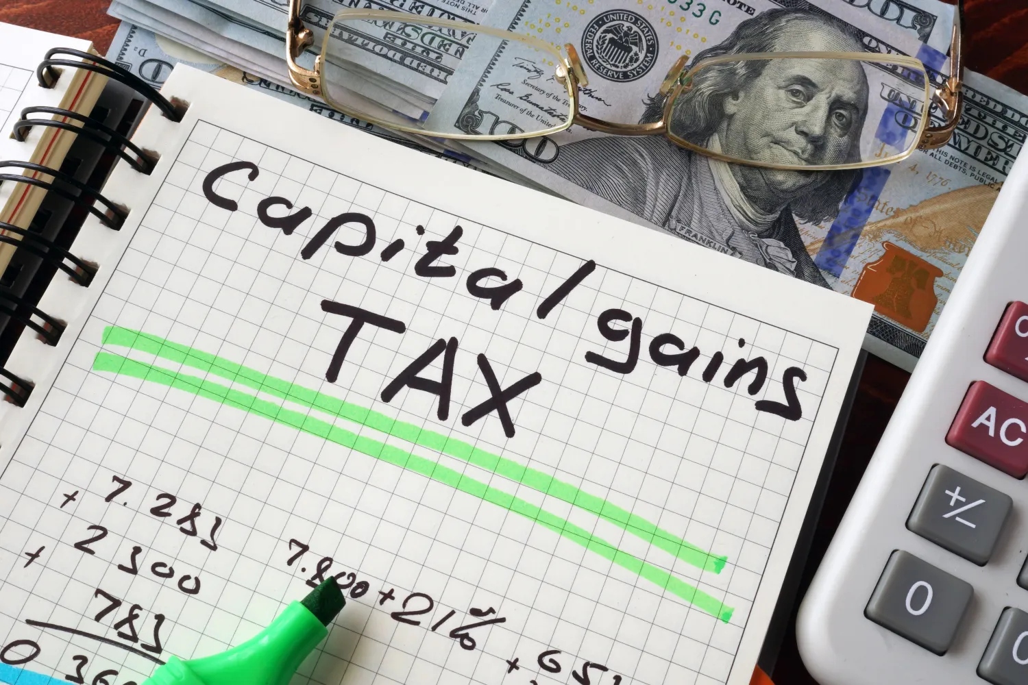 Capital Gains Tax written on a paper