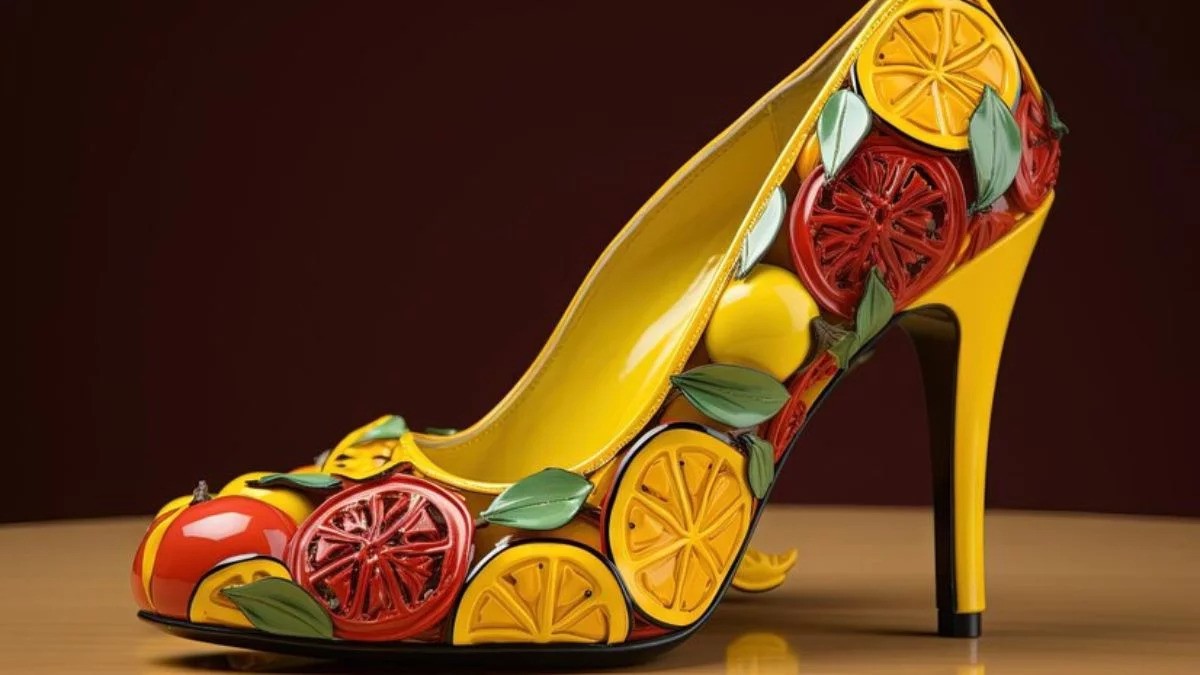 A pair of Dolce and Gabbana heel