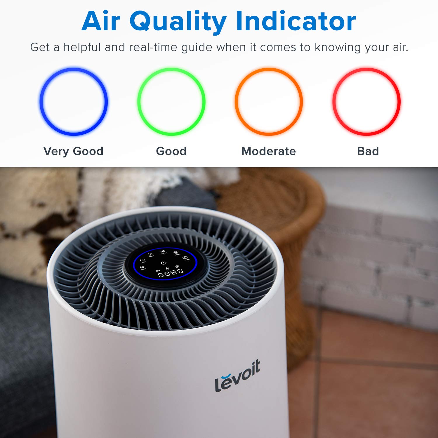 Levoit Air Purifiers Light Indicators Meaning
