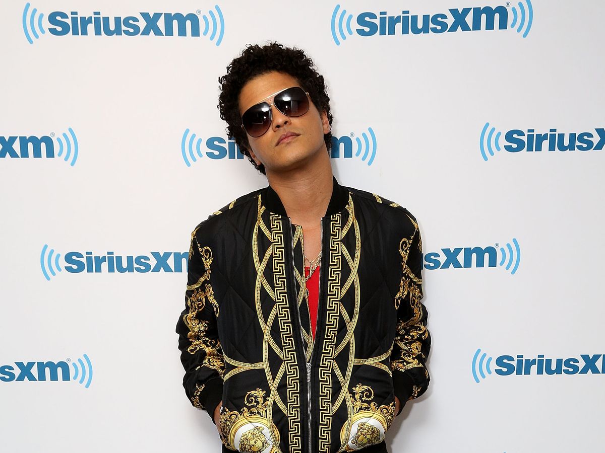 Bruno Mars at a conference