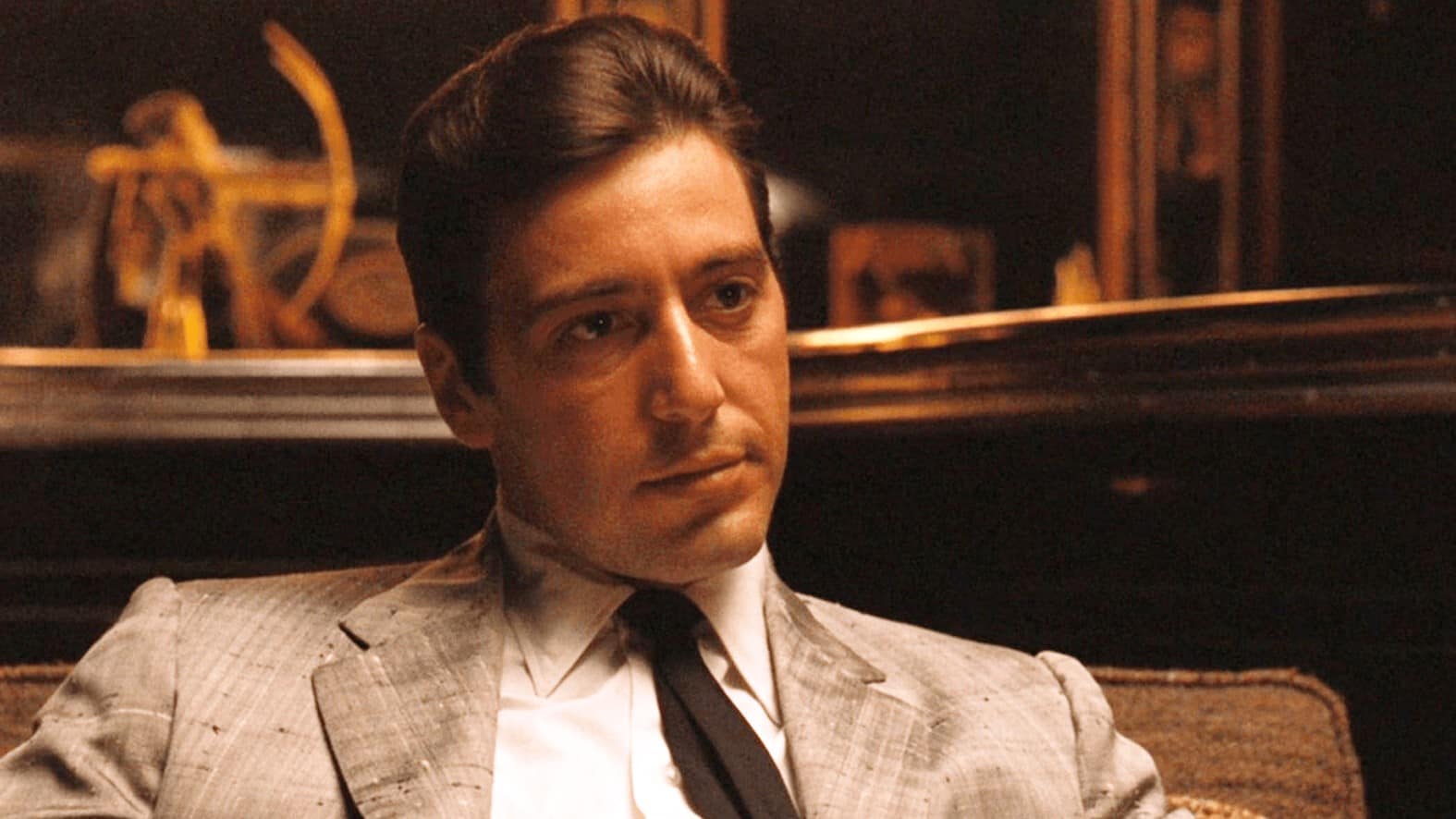 Al Pacino wearing a gray suit