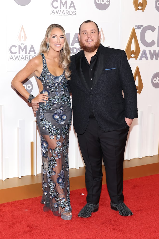 Luke Combs and his wife