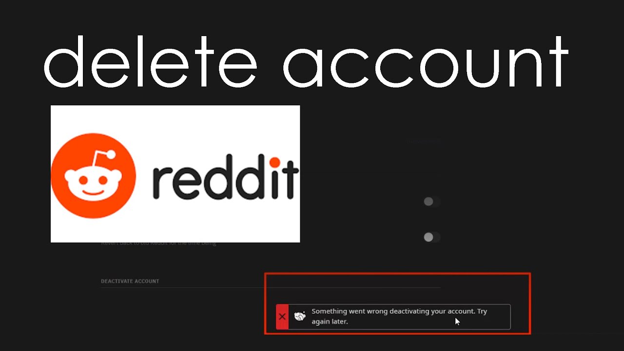 Account deleted on Reddit
