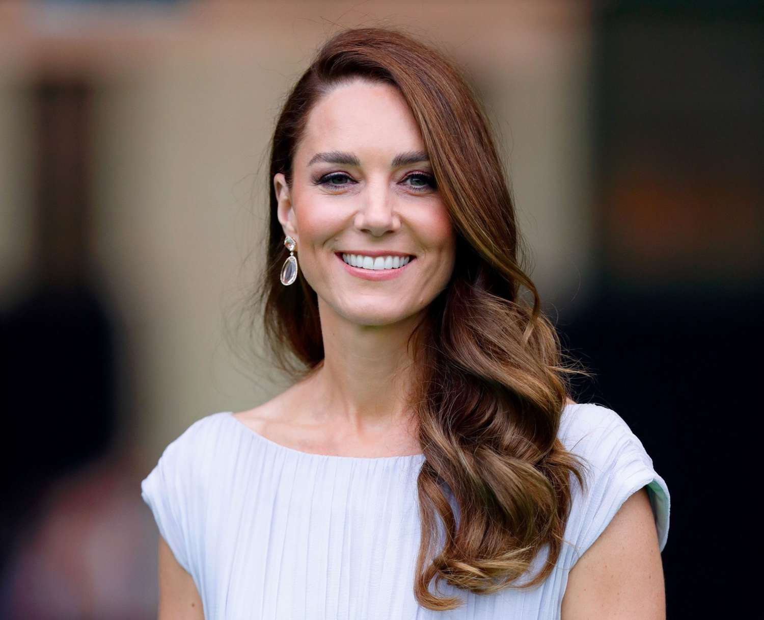 Kate Middleton wearing a white outfit
