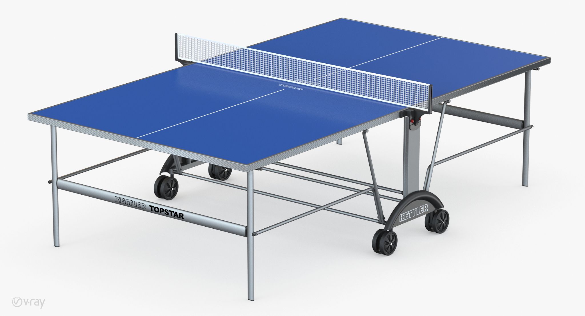 Kettler top star xl - weatherproof table tennis table