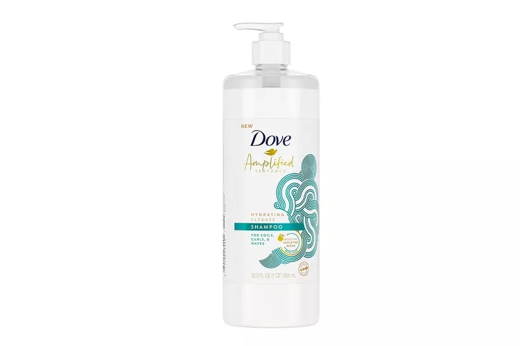 Dove Amplified Textures Hydrating Cleanse Shampoo bottle