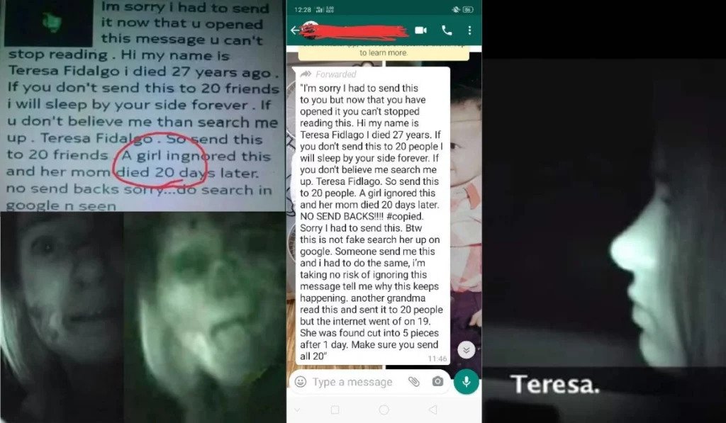 Teresa Fidalgo - real or a fake ghost story