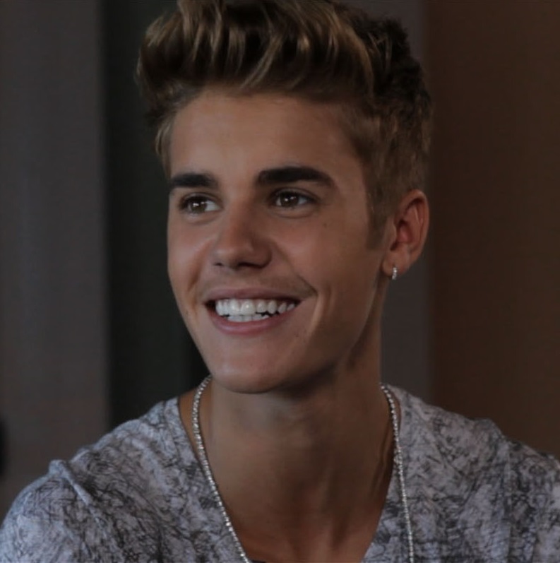 Justin Bieber smiling