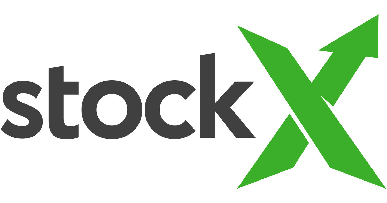 Logo of StockX, which is a stylized green and black "X" following the word "stock," associated with the StockX marketplace known for sneaker and apparel sales.