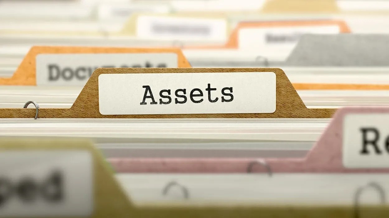 Assets written as the name of a case file