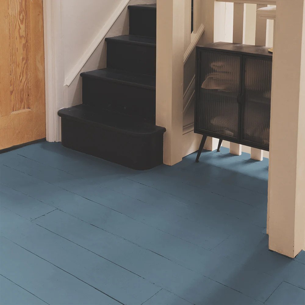 Muted Blues laminate flooring for tranquility