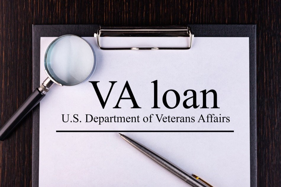 VA Loan documnet with a pen