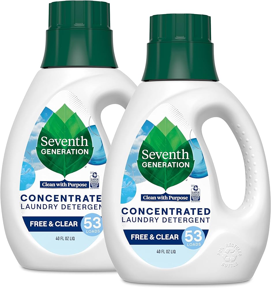 Seventh Generation Natural Laundry Detergent bottles